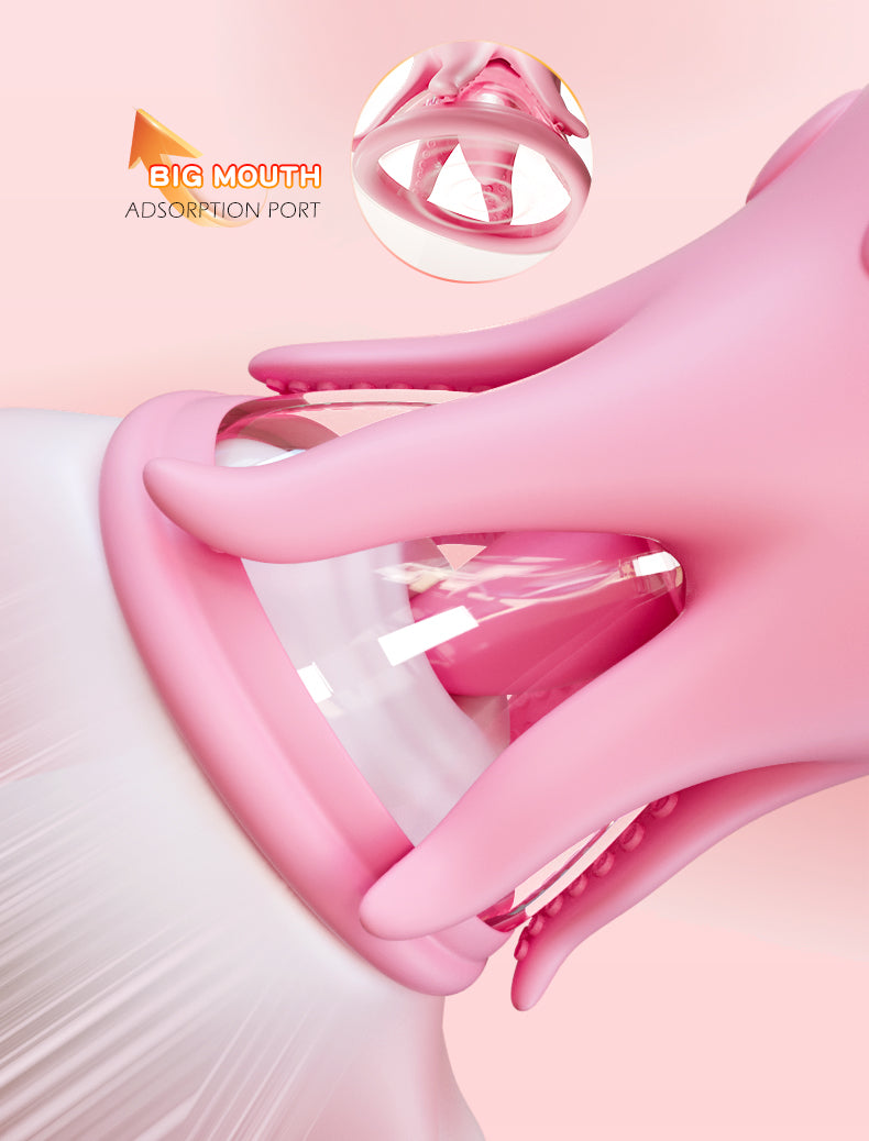 Nipple Sucker Licking Vibrator – Silicone Nipple Stimulator Sex Toy for Women
