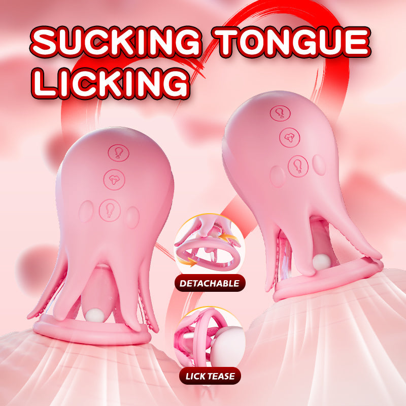 Nipple Sucker Licking Vibrator – Silicone Nipple Stimulator Sex Toy for Women