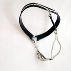 Steel Female Chastity Belt with Vaginal Plug SL25005