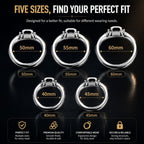 Stainless Steel Dual-Lock Chastity Cage