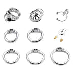 Stainless Steel Dual-Lock Chastity Cage