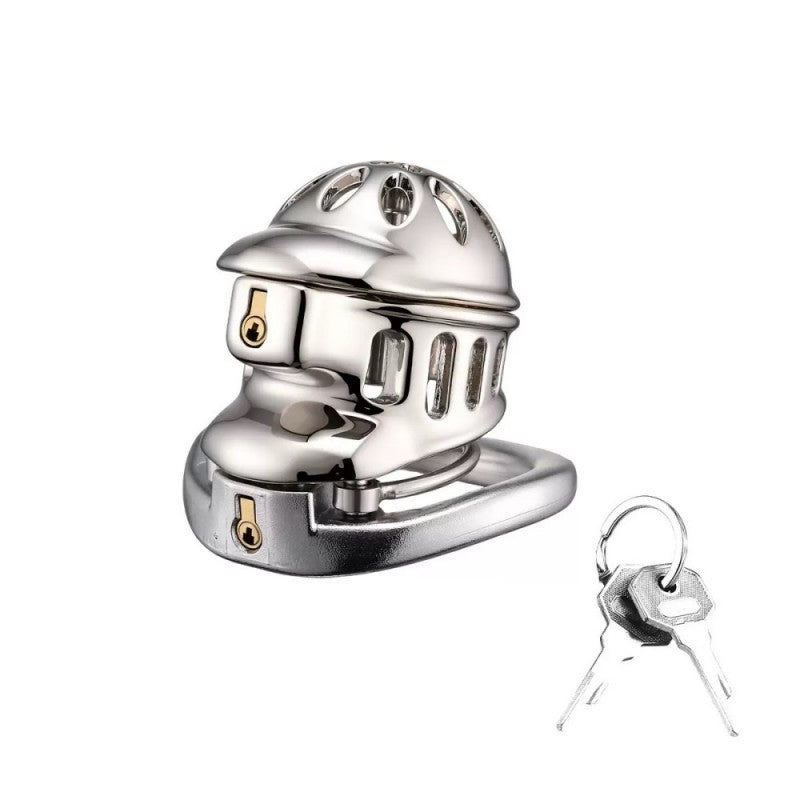 Stainless Steel Dual-Lock Chastity Cage