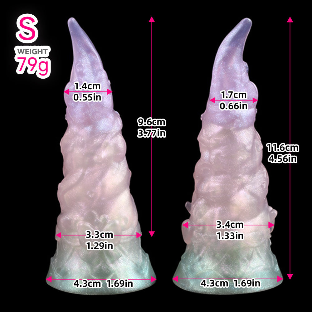 Ice Cream Fantasy Dildo — Crystal Clear Silicone Monster Dildo & Butt Plug |