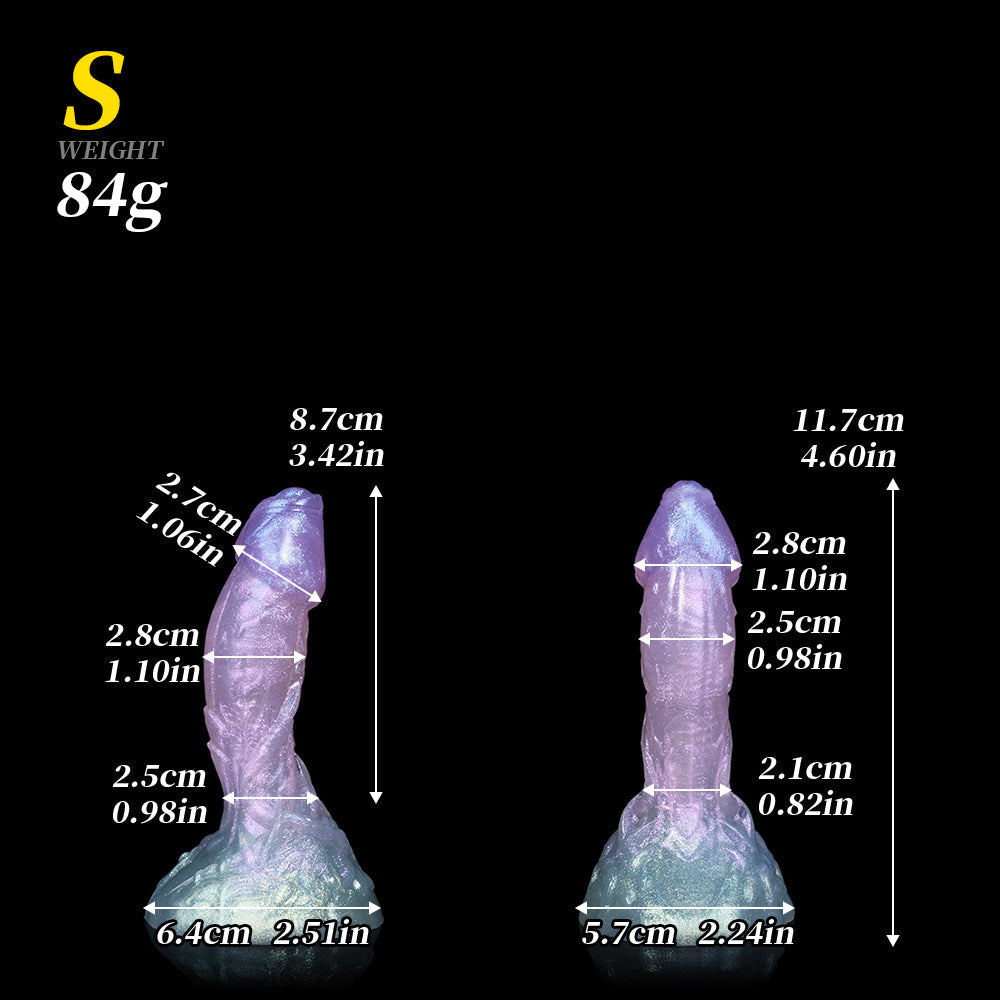 Crystal Clear Fantasy Dildo | Dual Density Silicone Monster Dildo with Suction Cup – Domlust DarcoSilk