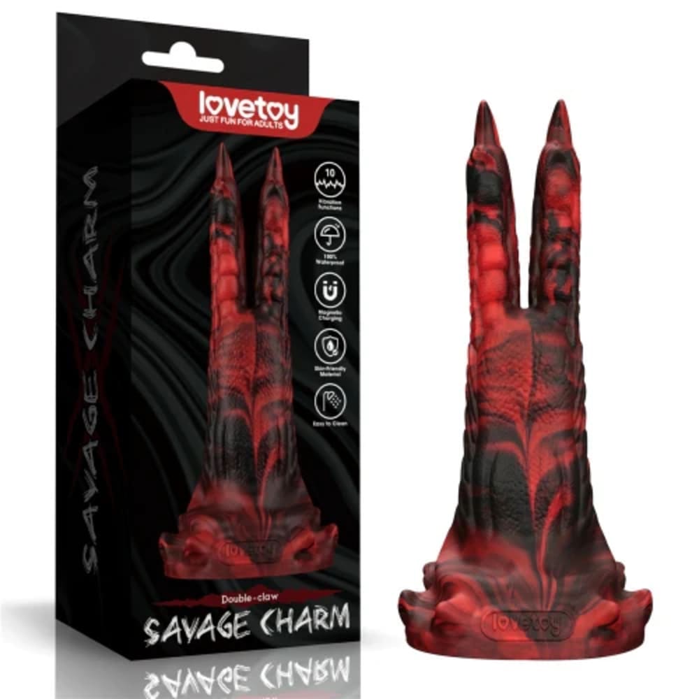 Savage-Charm-Double-Claw-Vibrating-Silicone-Dildo-Fantasy-Sex-Toy_15
