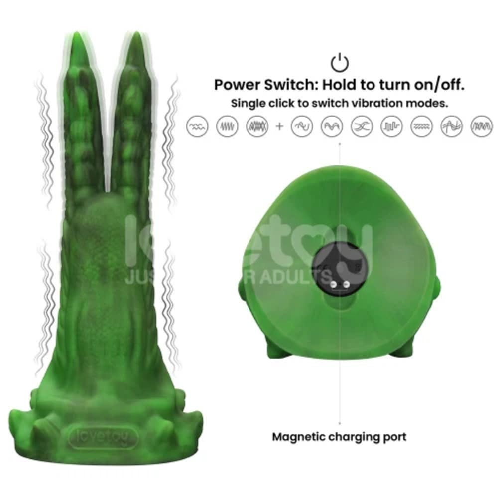 Savage-Charm-Double-Claw-Vibrating-Silicone-Dildo-Fantasy-Sex-Toy_3