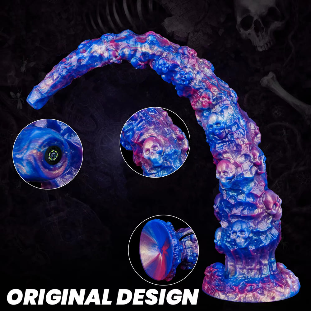 Skeleton-Knight-Endoscopic-Camera-Tentacle-Anal-Plug-Long-Anal-Toy