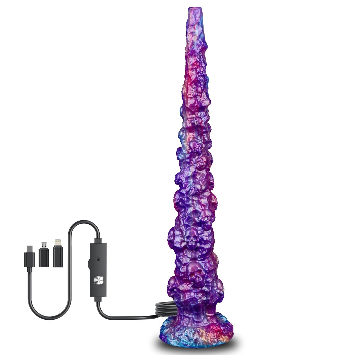 Skeleton-Knight-Endoscopic-Camera-Tentacle-Anal-Plug-Long-Anal-Toy