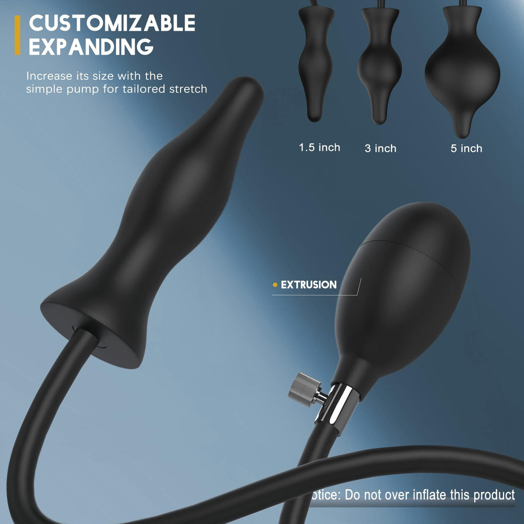 Spiral - Inflatable Butt Plug - Silicone Anal Plug
