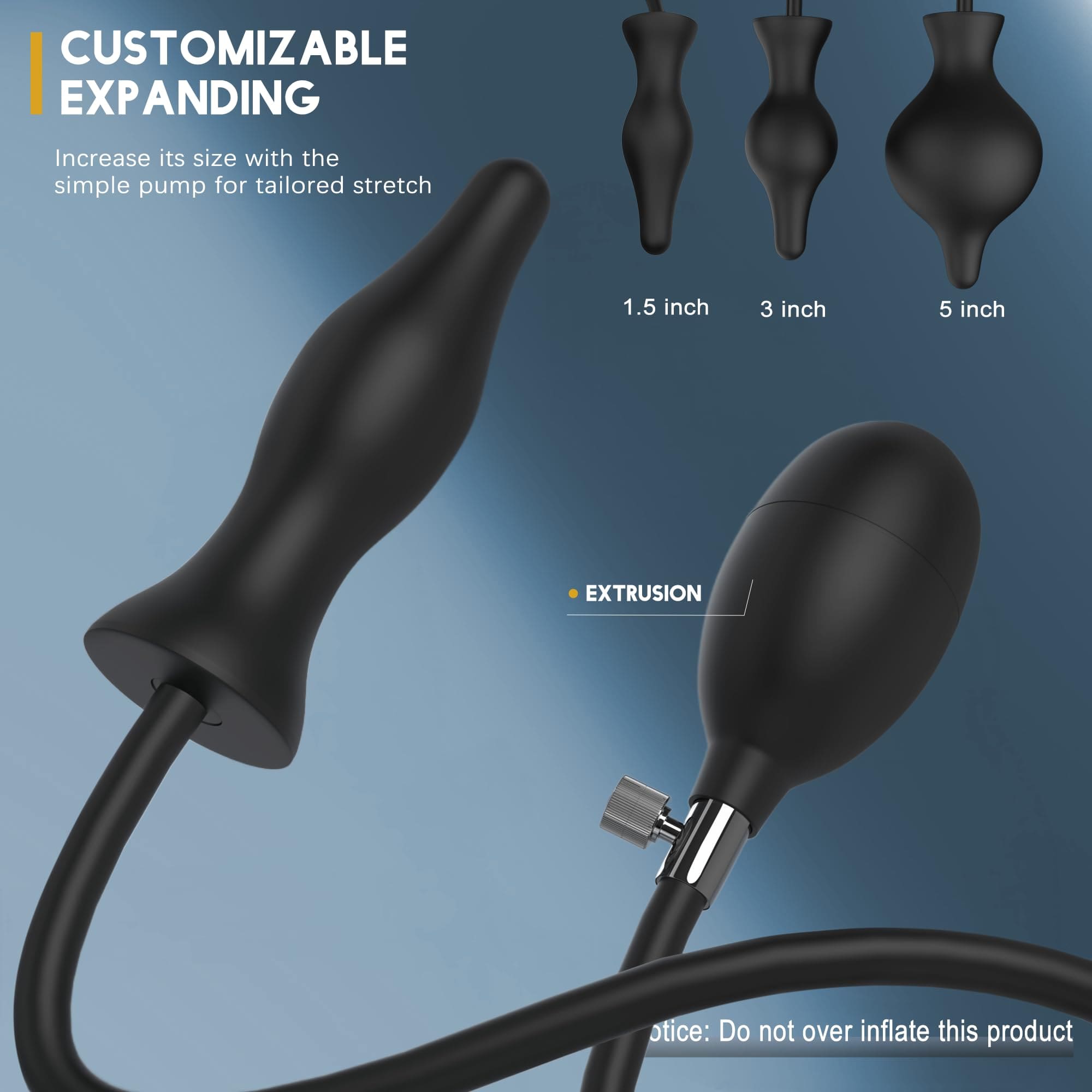 Spiral - Inflatable Butt Plug - Silicone Anal Plug