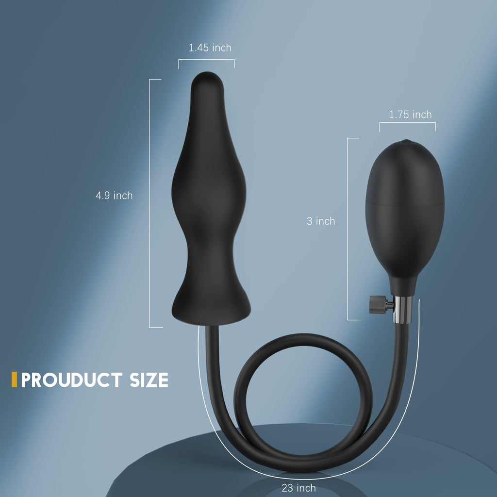 Spiral - Inflatable Butt Plug - Silicone Anal Plug