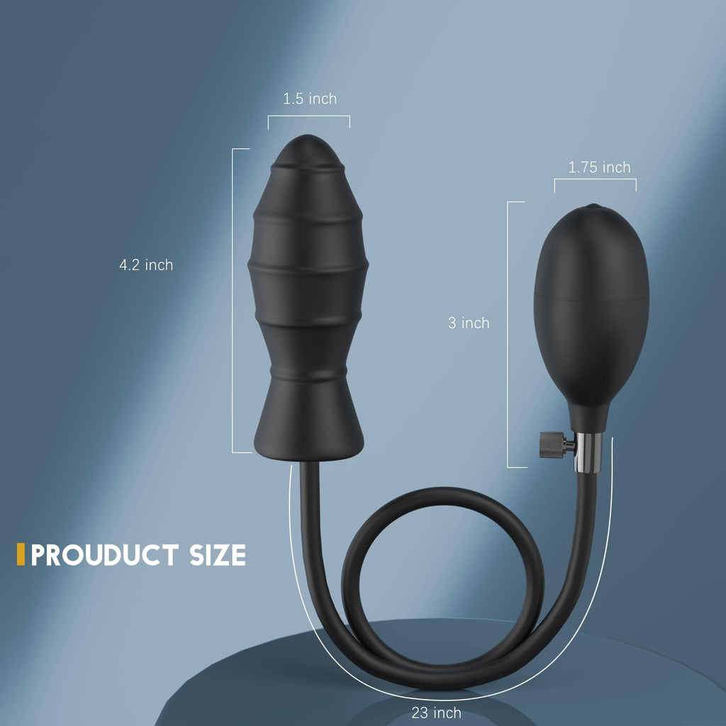 Spiral - Inflatable Butt Plug - Silicone Anal Plug