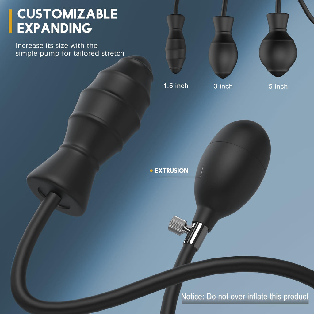Spiral - Inflatable Butt Plug - Silicone Anal Plug