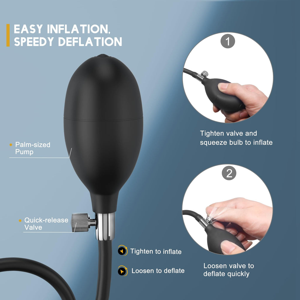 Spiral - Inflatable Butt Plug - Silicone Anal Plug