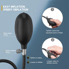 Spiral - Inflatable Butt Plug - Silicone Anal Plug