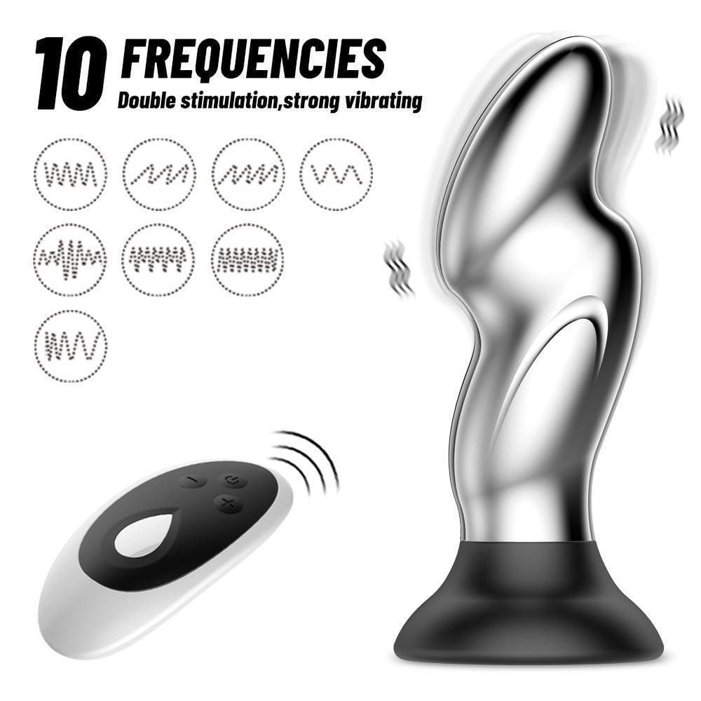 Smooth-Remote-E-Stim-Metal-Prostate-Massager