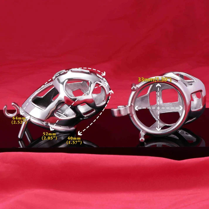 Cobra Metal Chastity Cage– Sleek, Durable & Secure LKM-023