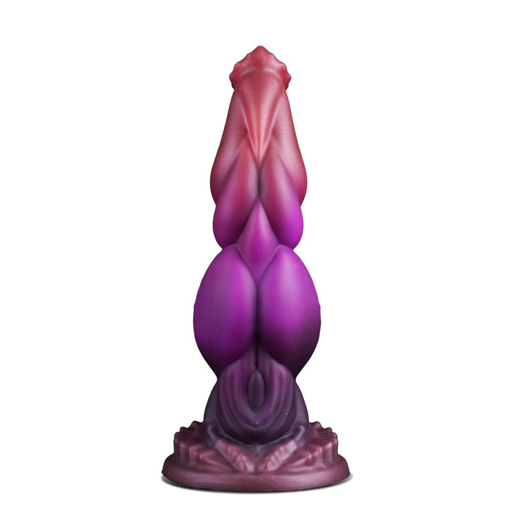 Domlust Fantasy Knotted Monster Dildo – Premium Platinum Silicone Dog Knot Suction Cup Sex Toy