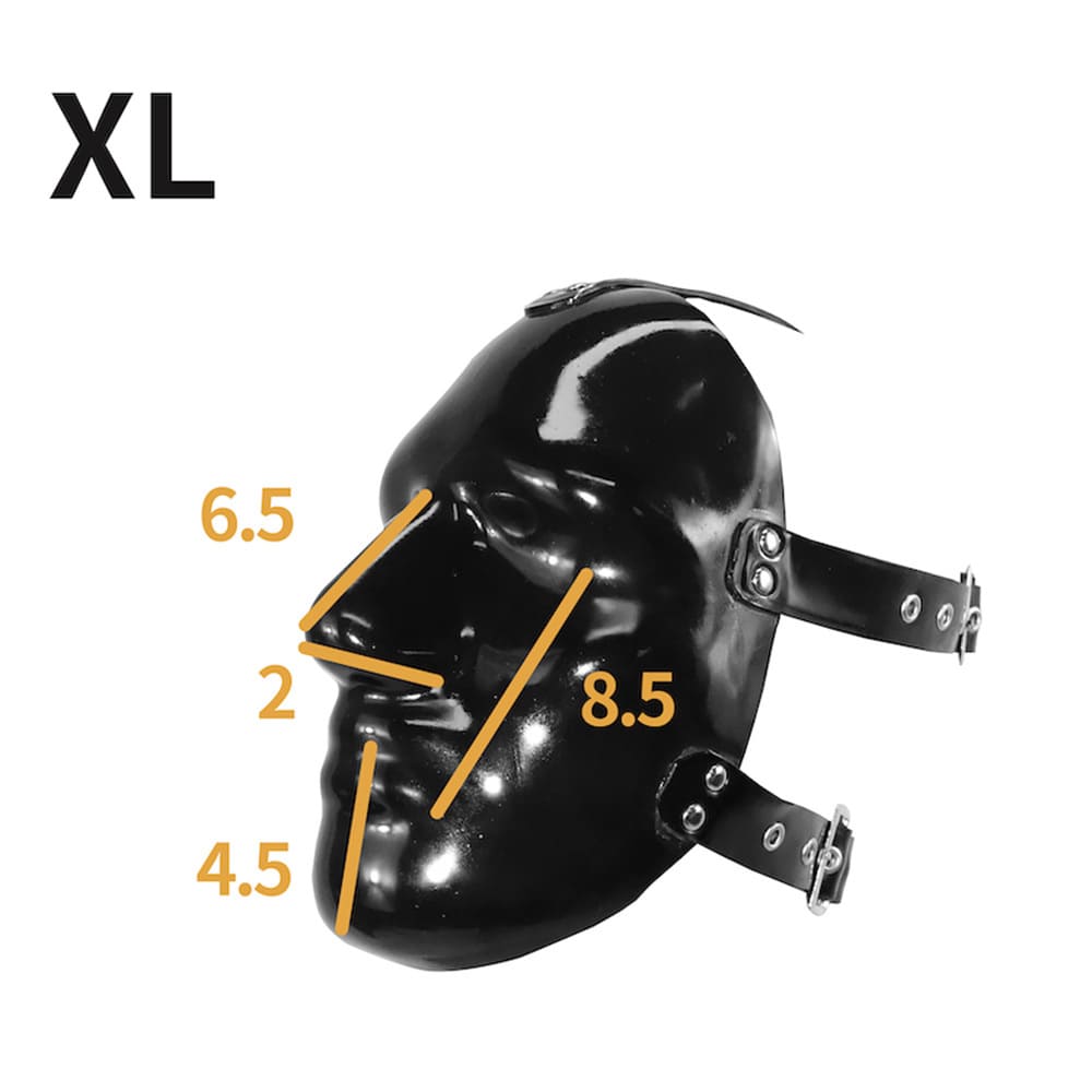Gibbon Black - THE RUBBER PRISONER Anatomical Latex Mask