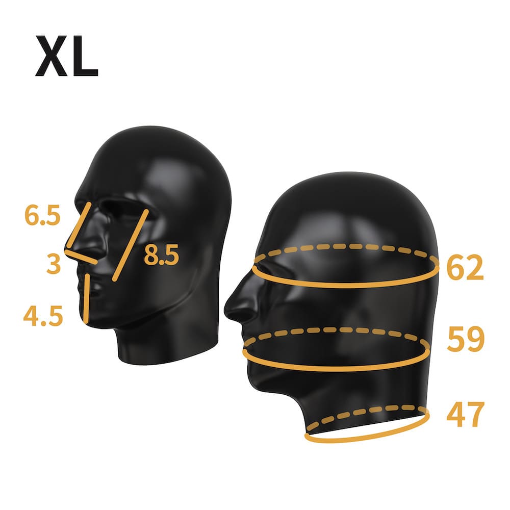 Gibbon Black - THE RUBBER PRISONER Anatomical Latex Mask