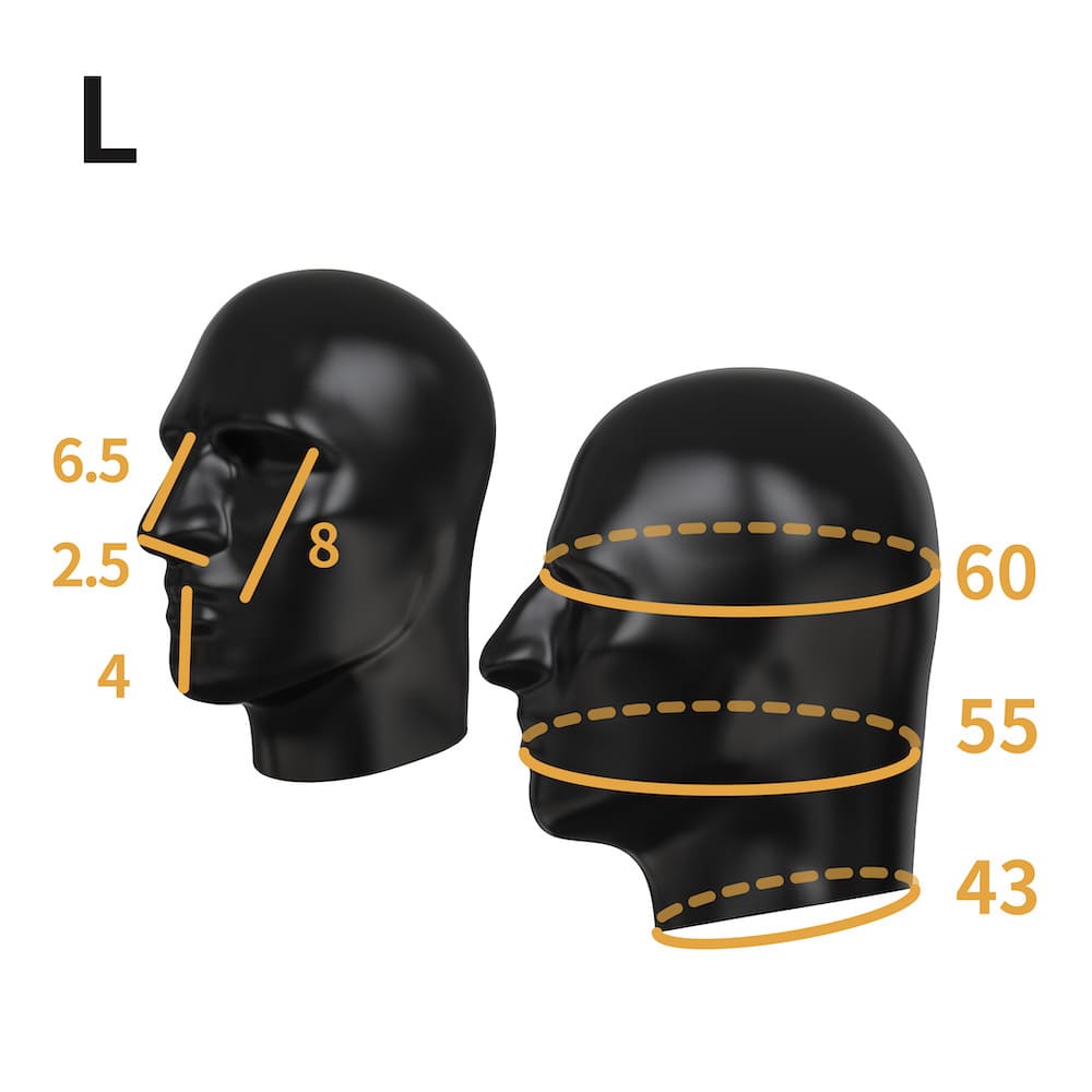 Gibbon Black - THE RUBBER PRISONER Anatomical Latex Mask