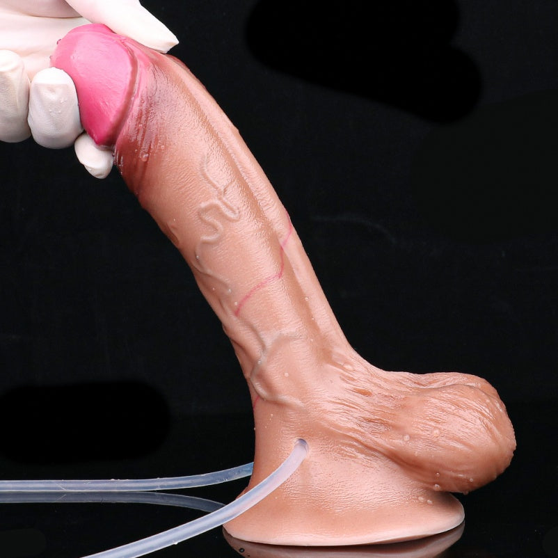 Inflatable Fake Cum Realistic Dildo – Life Size Squirting Orgasm Fullness Masturbation