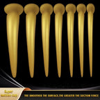 Domlust Gold Dragon Long Tentacle Dildo – Platinum Silicone Anal Training Butt Plug 7 Sizes S to XXXXL Fantasy Fetish Sex Toy