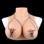 Fantasy Skull Nipple Clamp Bondage Set – Metal-Crafted Forced Orgasm BDSM Instrument