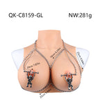 Fantasy Skull Nipple Clamp Bondage Set – Metal-Crafted Forced Orgasm BDSM Instrument