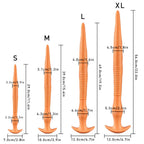 The Eel Anal Plug - Long Butt Plug - Ribbed Butt Plug