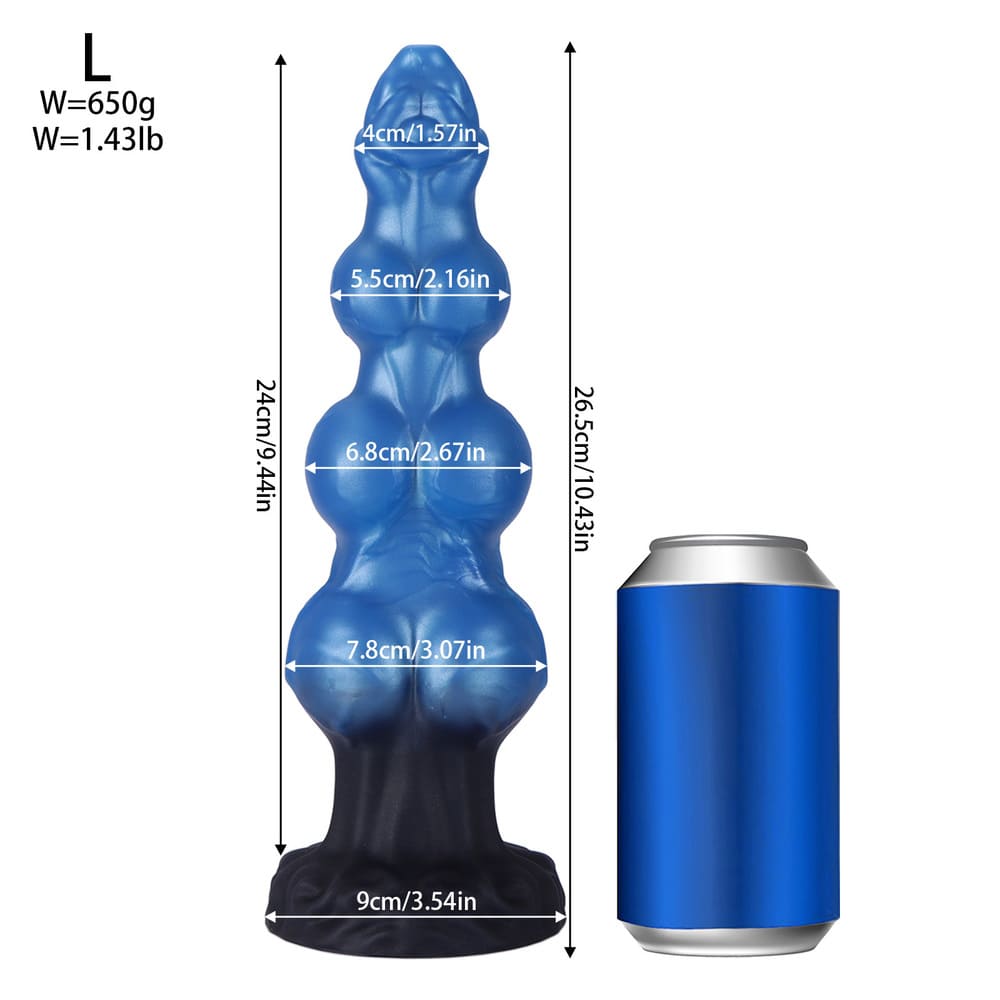 Trinox-Triple-Knot-Fantasy-Dildo-Silicone-Kanis-Dildo