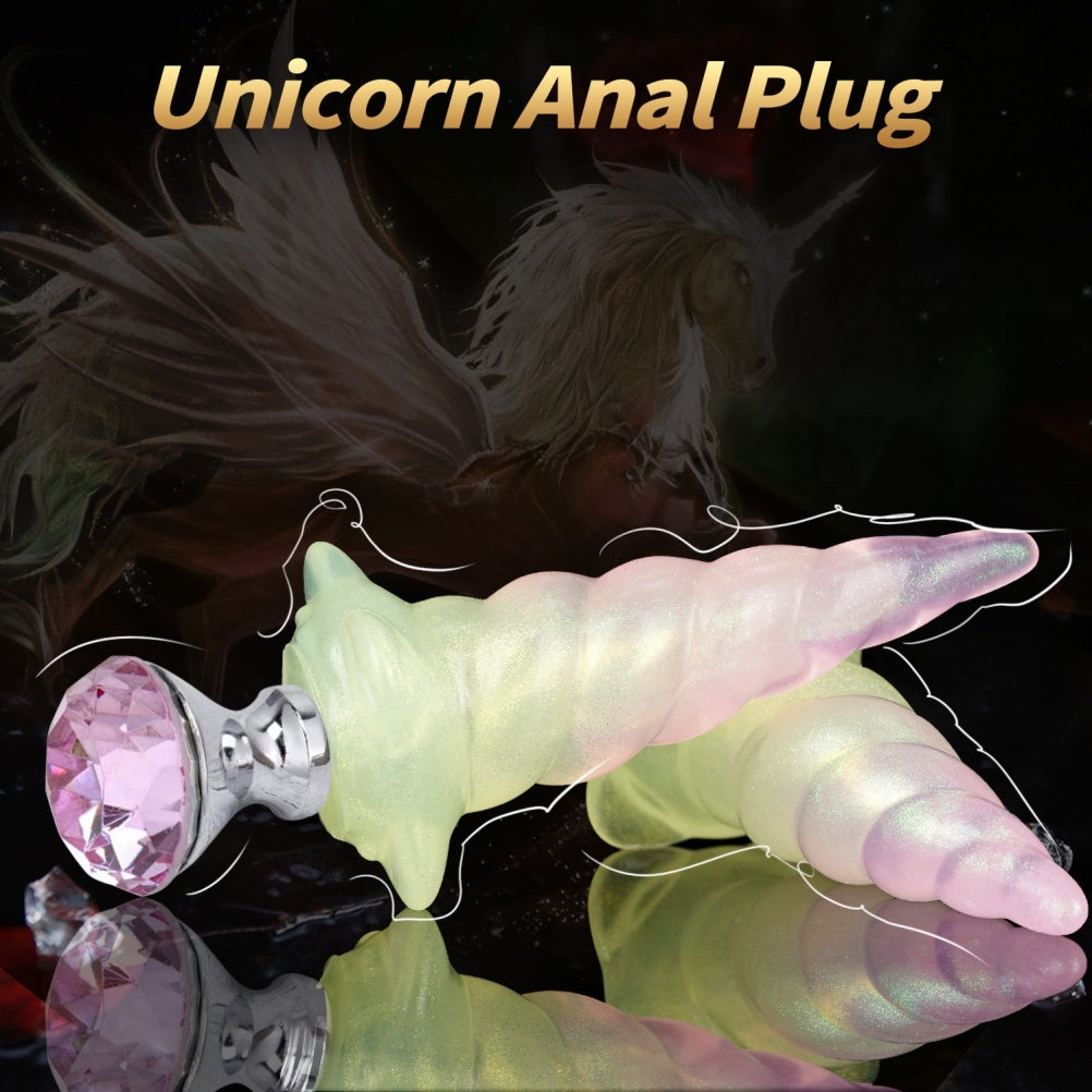 Iridescent Spiral Anal Plug – Premium Platinum Silicone Fetish Toy | Domlust