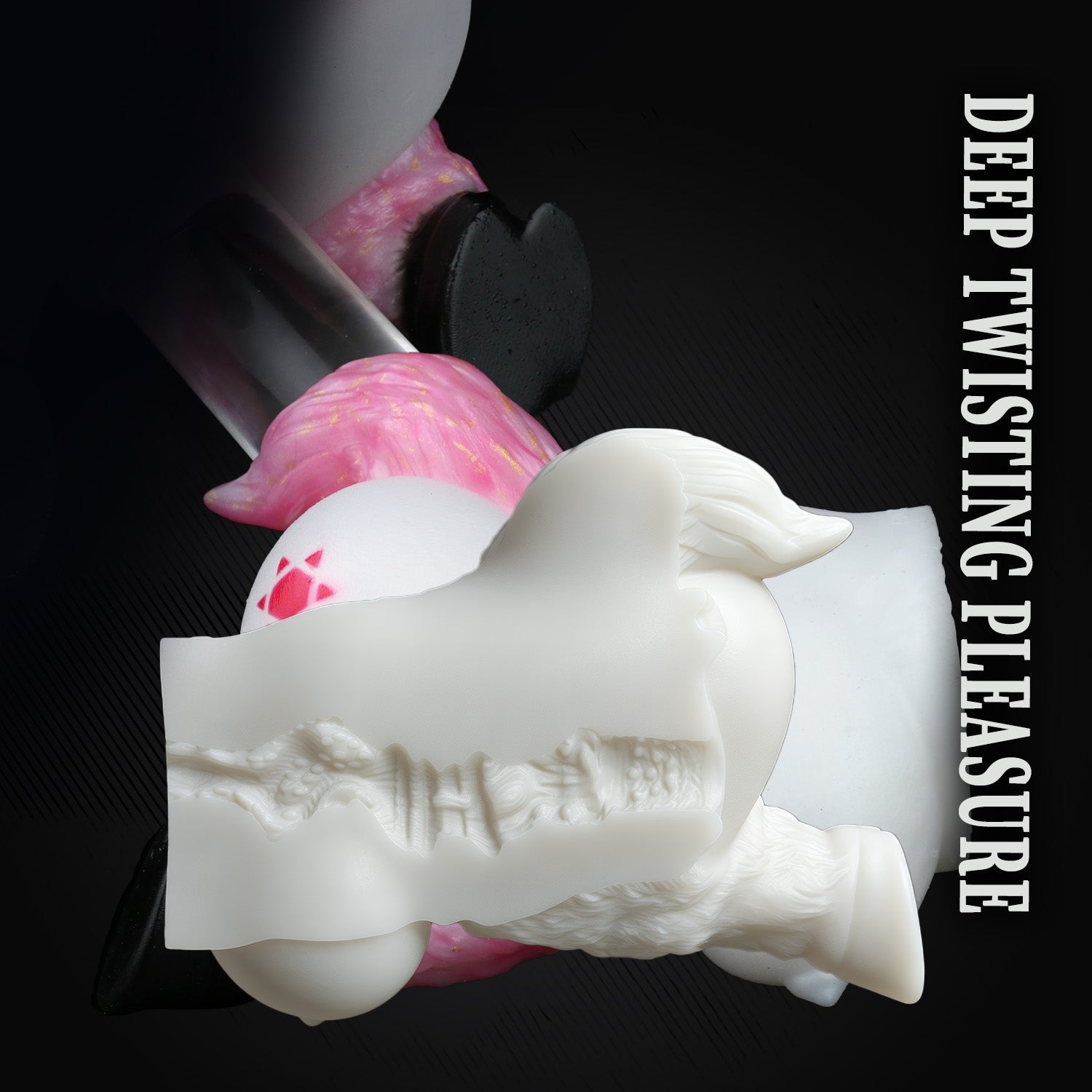 Unicorn Grail Fantasy Horse Butt Pussy Sex Doll — Dual-Entry Platinum Silicone Masturbator