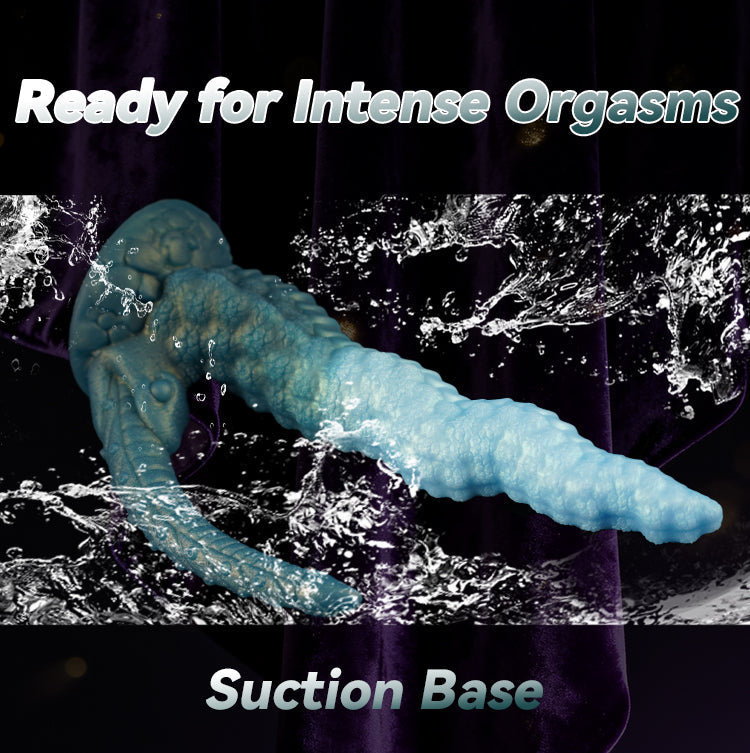 Fantasy Alien Xenomorph Double Dildo – Platinum Silicone Dual Penetration Fetish Toy | Domlust
