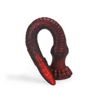 Domlust Tentacle Dildo – Premium Platinum Silicone | Blood Red Monster Dildo with Suction Cup