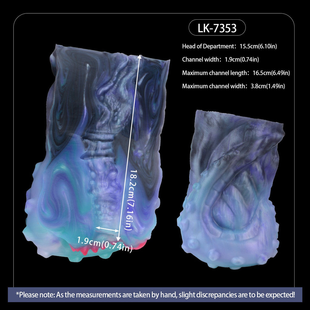 Tentacle-Textured Alien Pussy Stroker with Deep-Sea Suction Design — Fantasy Masturbator for Immersive Solo Play