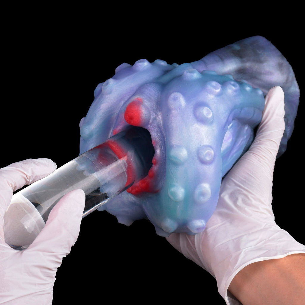 Tentacle-Textured Alien Pussy Stroker with Deep-Sea Suction Design — Fantasy Masturbator for Immersive Solo Play
