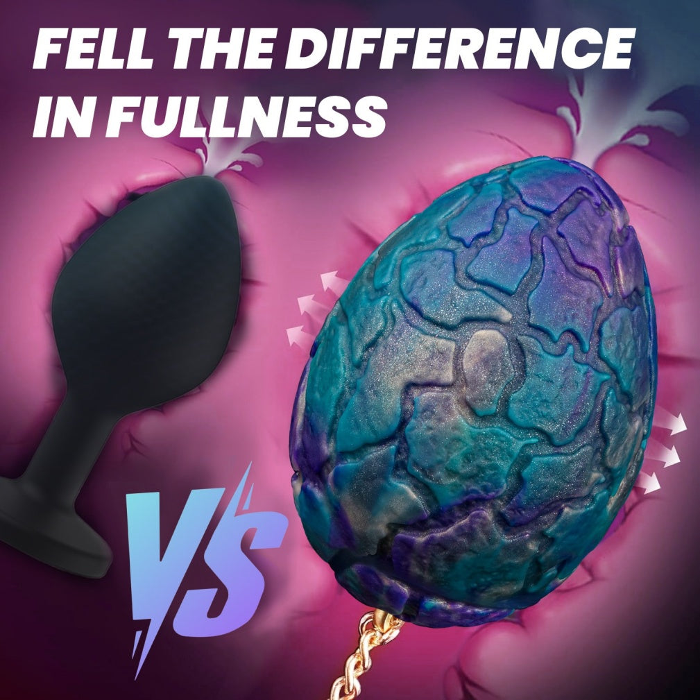 Dragon Egg Fantasy Fist Dildo – Colorful Platinum Silicone Extreme Expansion Anal & Vaginal Toy | Domlust
