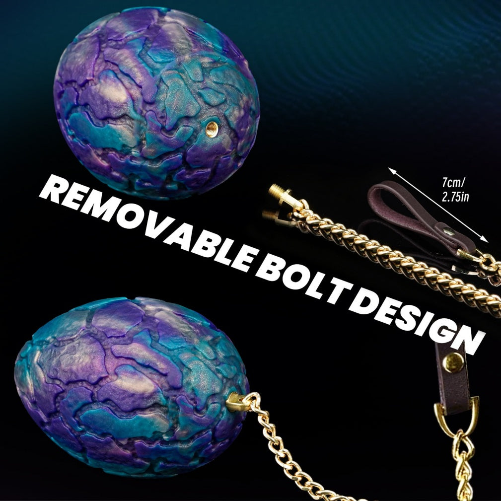 Dragon Egg Fantasy Fist Dildo – Colorful Platinum Silicone Extreme Expansion Anal & Vaginal Toy | Domlust
