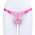 Pink Silicone Fantasy Chastity Cage Pants – Strapon Control & Bondage Play for Women