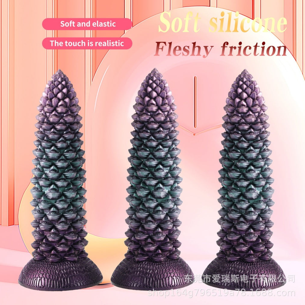 Abyssal Spine Monster Dildo | Platinum Silicone Thrusting Vibrator with Heating & Remote – Domlust