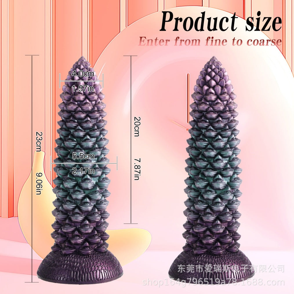 Abyssal Spine Monster Dildo | Platinum Silicone Thrusting Vibrator with Heating & Remote – Domlust