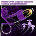 Vexar-3-IN-1-Vibrating-Penis-Ring-Rose-Clitoral-Vibrator-with-Wireless-Remote