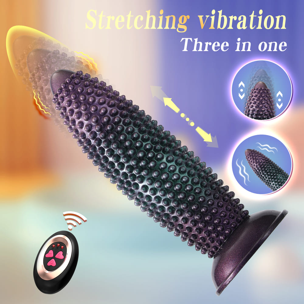 Visen-Silicone-Thrusting-Anal-Plug-with-Textured-Nodes-and-Remote-Control