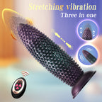 Visen-Silicone-Thrusting-Anal-Plug-with-Textured-Nodes-and-Remote-Control