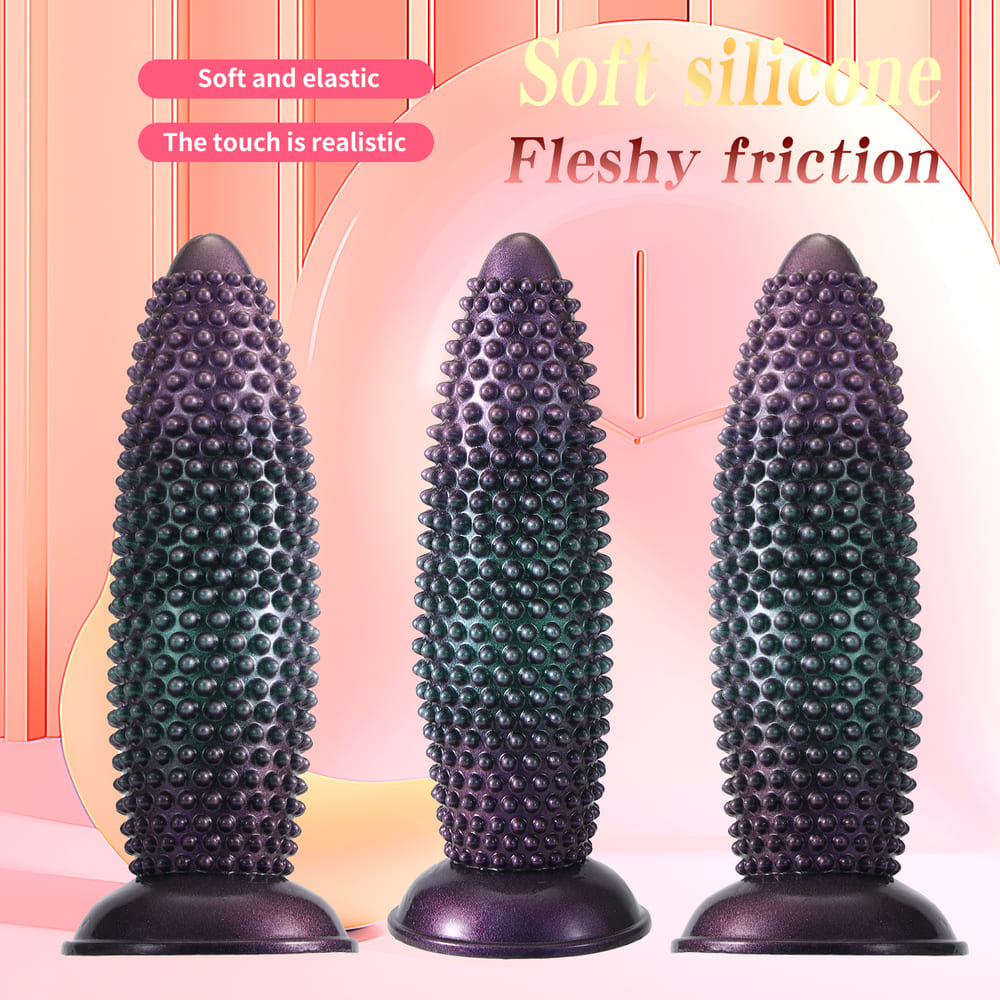 Visen-Silicone-Thrusting-Anal-Plug-with-Textured-Nodes-and-Remote-Control