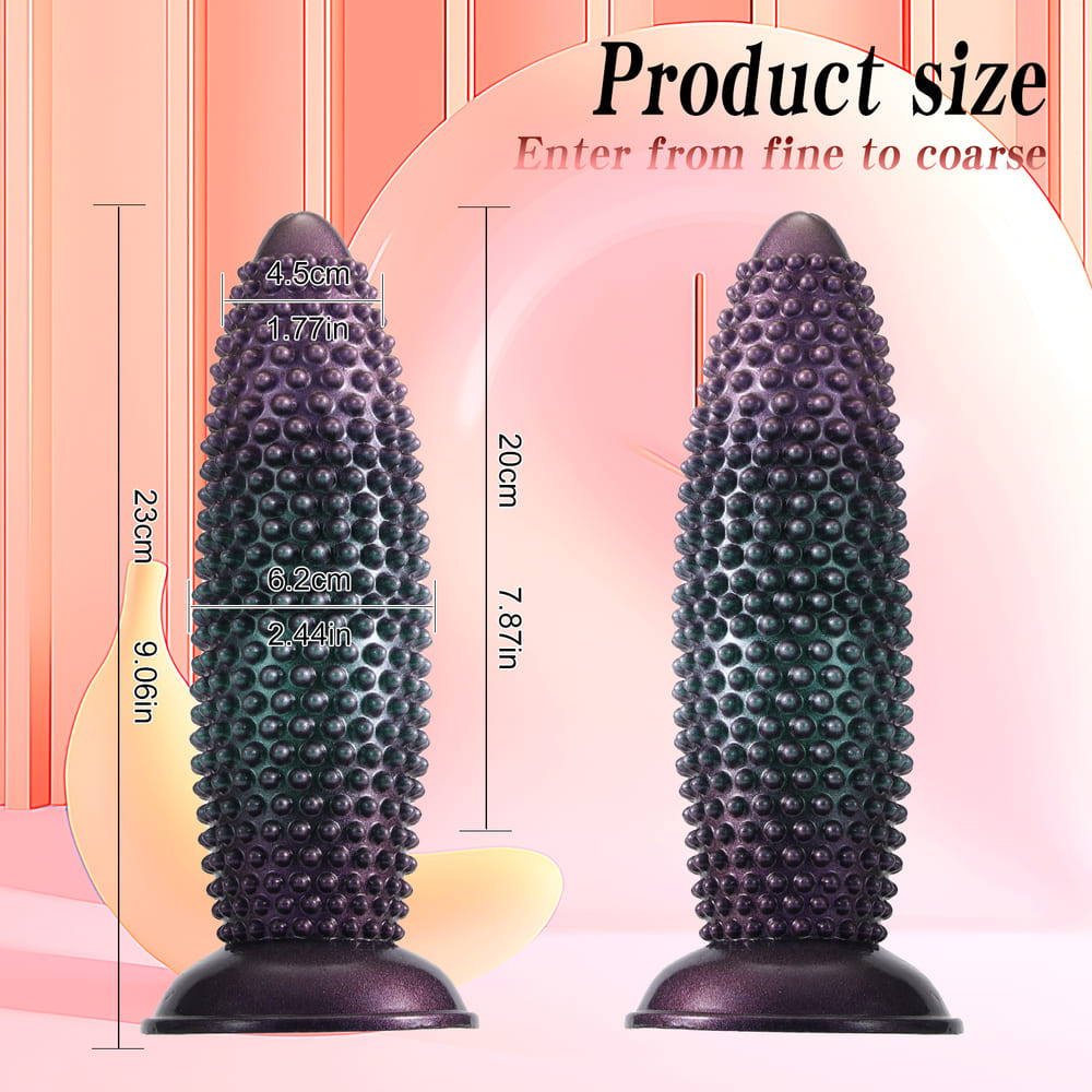 Visen-Silicone-Thrusting-Anal-Plug-with-Textured-Nodes-and-Remote-Control