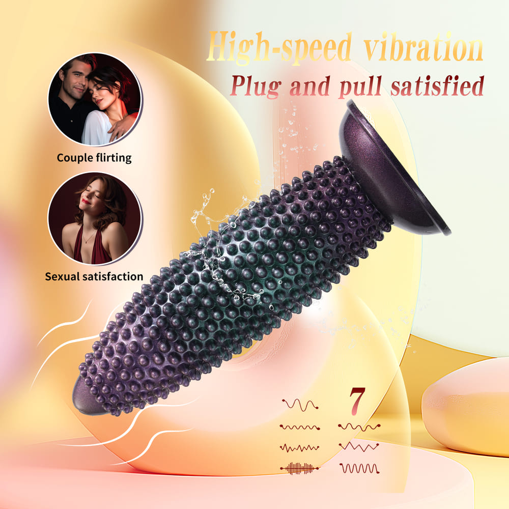 Visen-Silicone-Thrusting-Anal-Plug-with-Textured-Nodes-and-Remote-Control