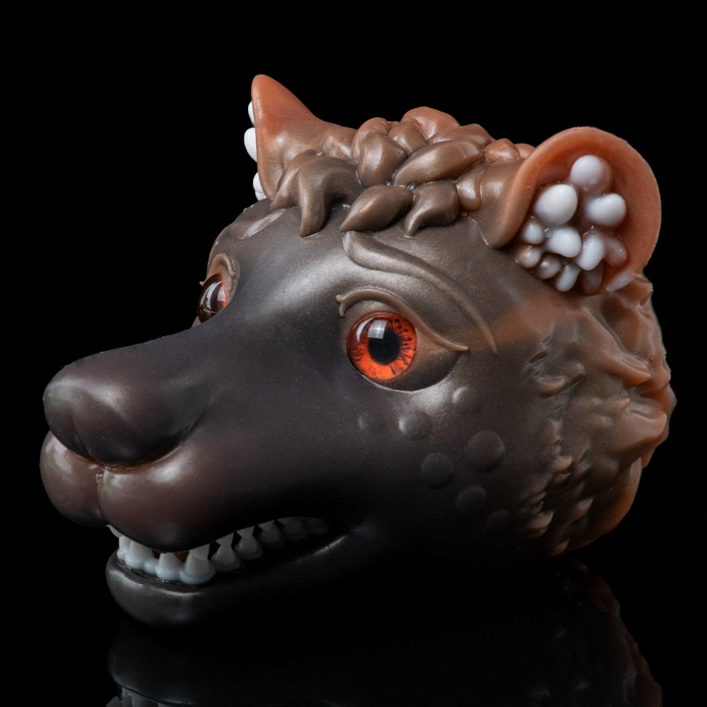 Fantasy Brown Canine Silicone Sex Doll - Beast Oral Sex Penis Massage Masturbator for Men