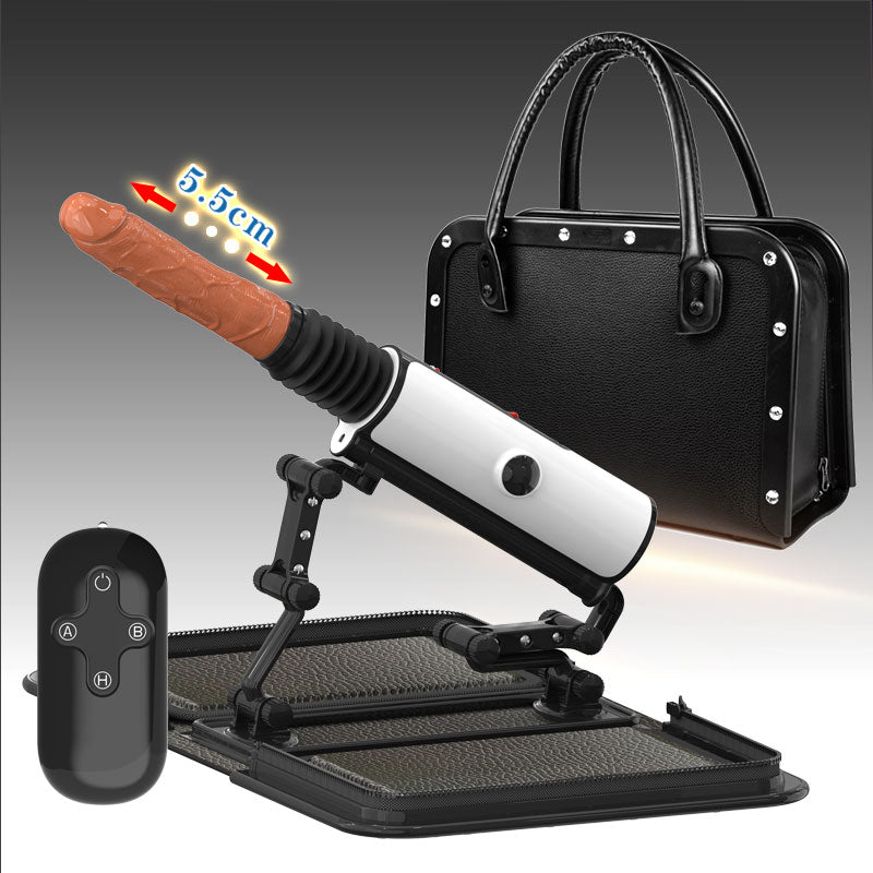 Handbag Sex Machine - Remote Control Thrusting Dildo Powerful Adult Stroker